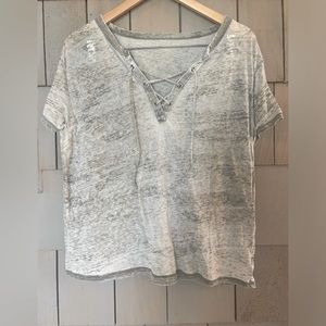 American Eagle Women’s Lace Up Tee